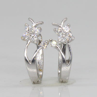 18k White Gold Diamond Earrings | 0.15ctw |