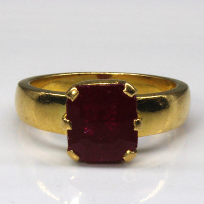 Solitaire Ruby Ring | 5.50ct | SZ 9.75 |