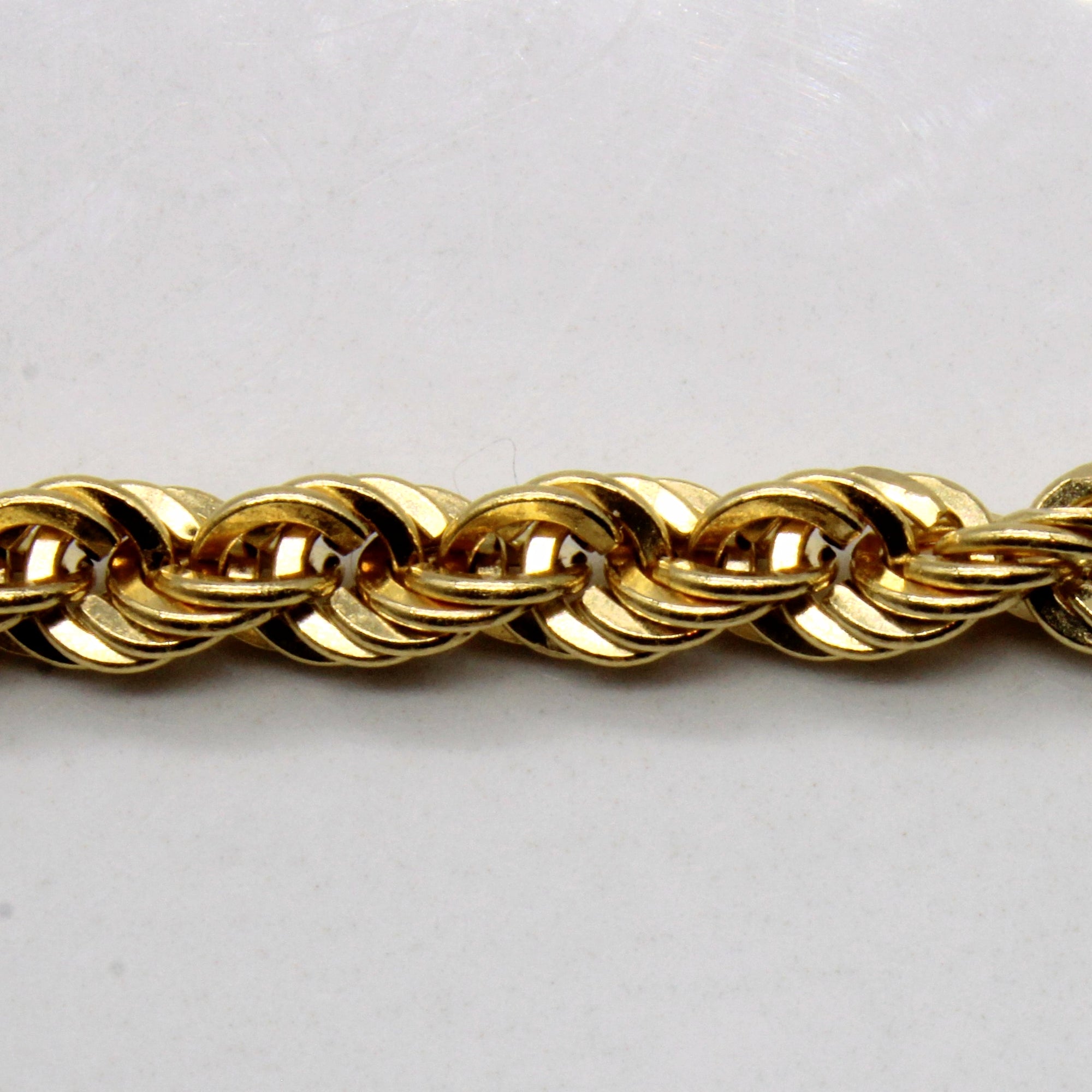 18k Yellow Gold Rope Chain | 20