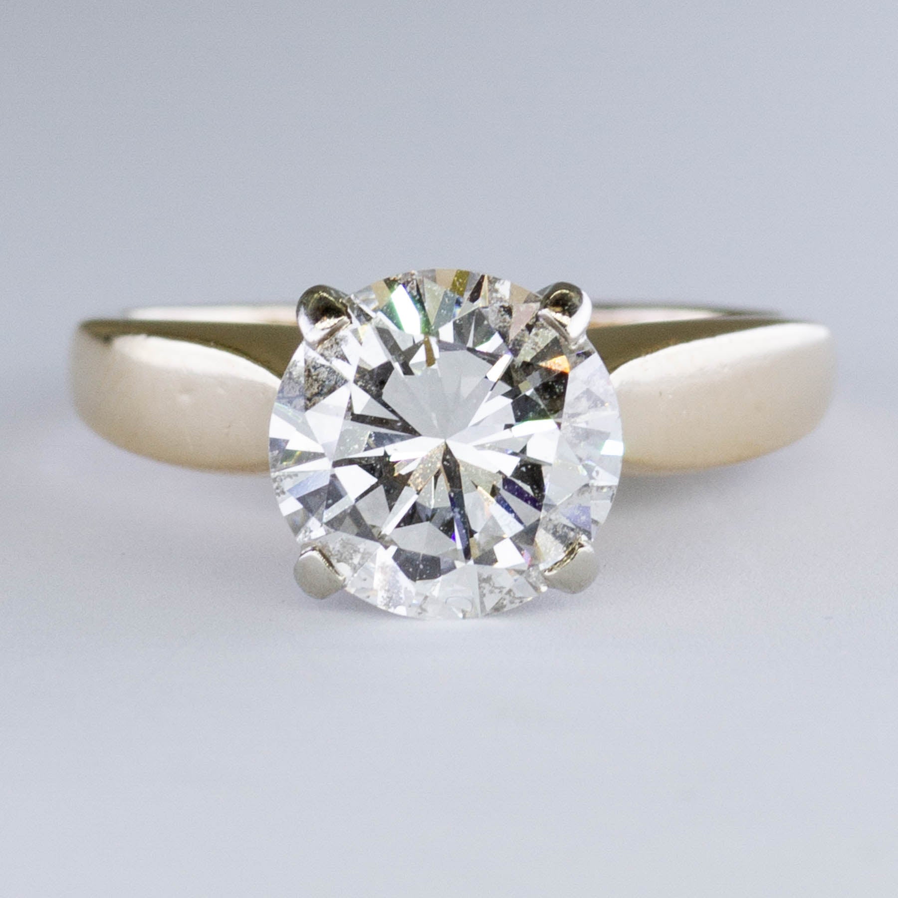 Solitaire Diamond Engagement Ring | 2.16ct VS2 I/J | SZ 5.5 |