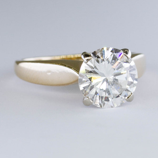 Solitaire Diamond Engagement Ring | 2.16ct VS2 I/J | SZ 5.5 |