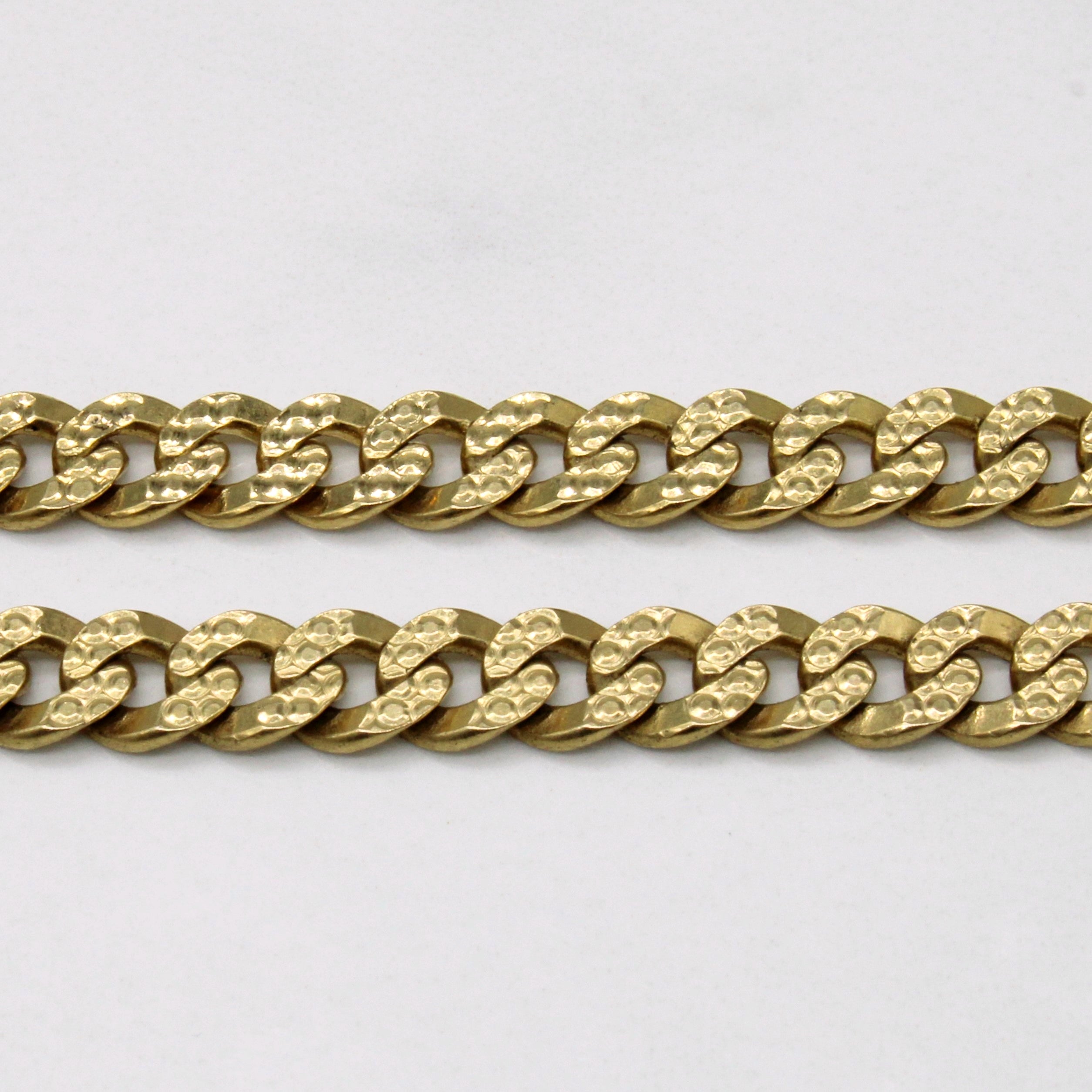 18k Yellow Gold Curb Link Chain | 22" |
