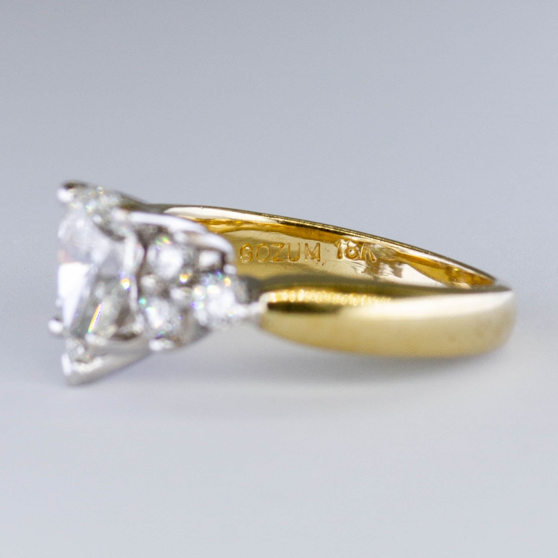 Pear Cut Trilogy Diamond Engagement Ring | 1.38ctw | SZ 5.5 |