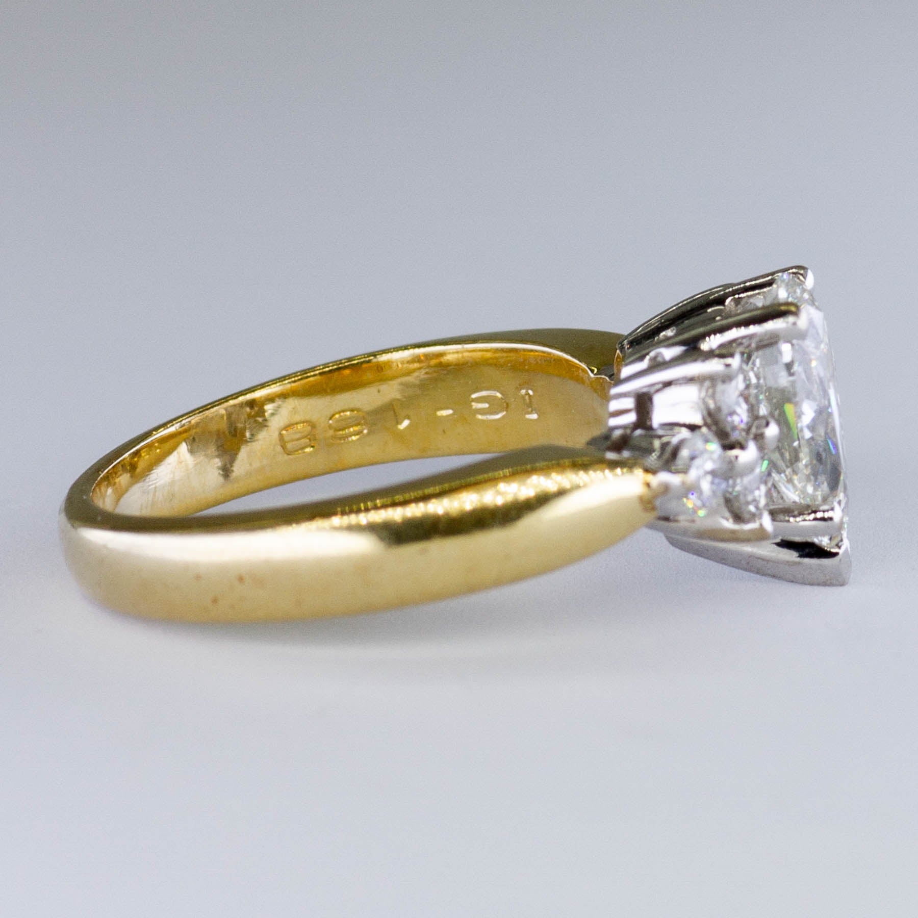 Pear Cut Trilogy Diamond Engagement Ring | 1.38ctw | SZ 5.5 |