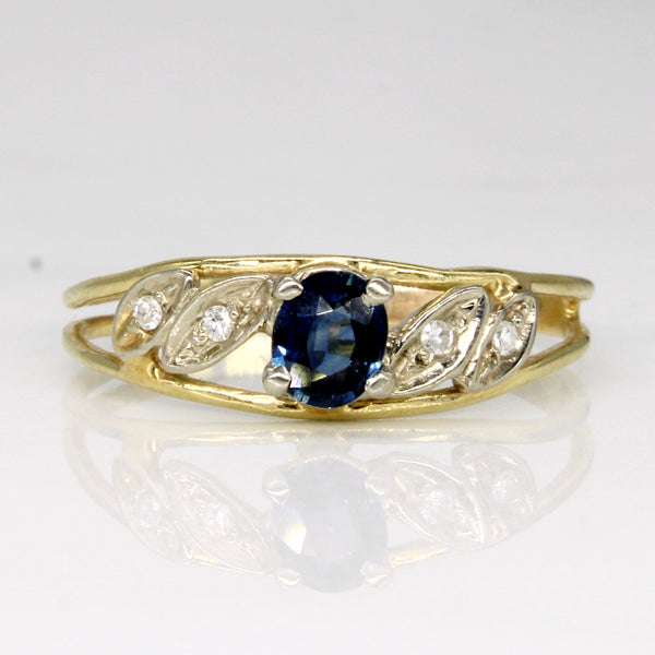 Sapphire & Diamond Ring | 0.30ct, 0.04ctw | SZ 8 |