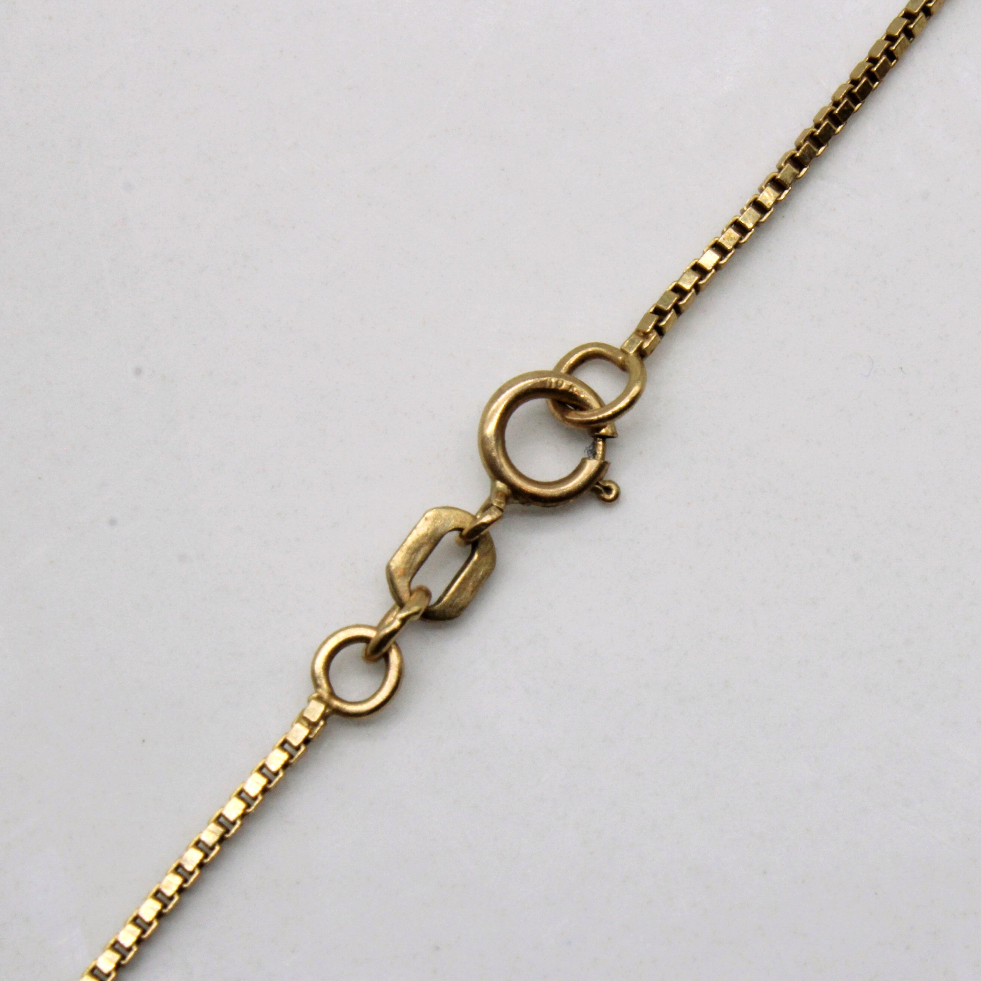 10k Yellow Gold Box Link Chain | 20" |