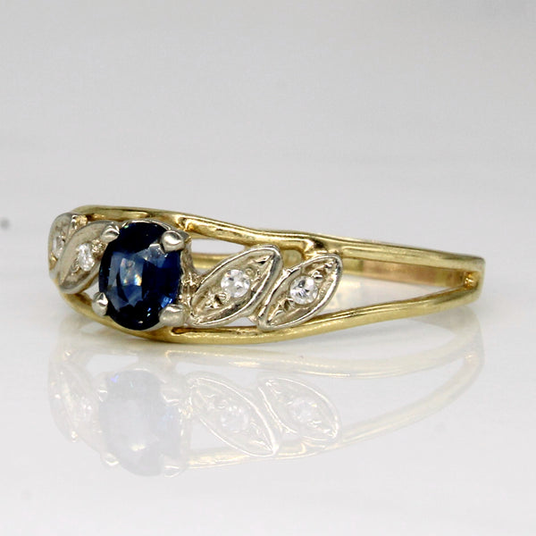 Sapphire & Diamond Ring | 0.30ct, 0.04ctw | SZ 8 |