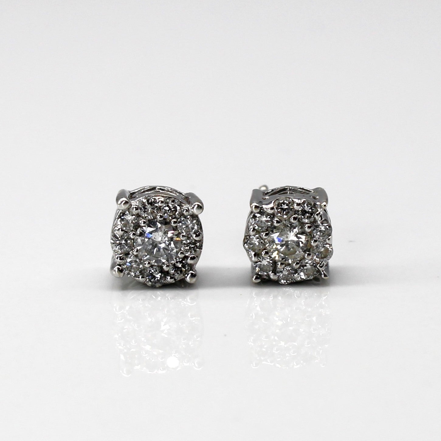 Cluster Diamond Stud Earrings | 0.56ctw |