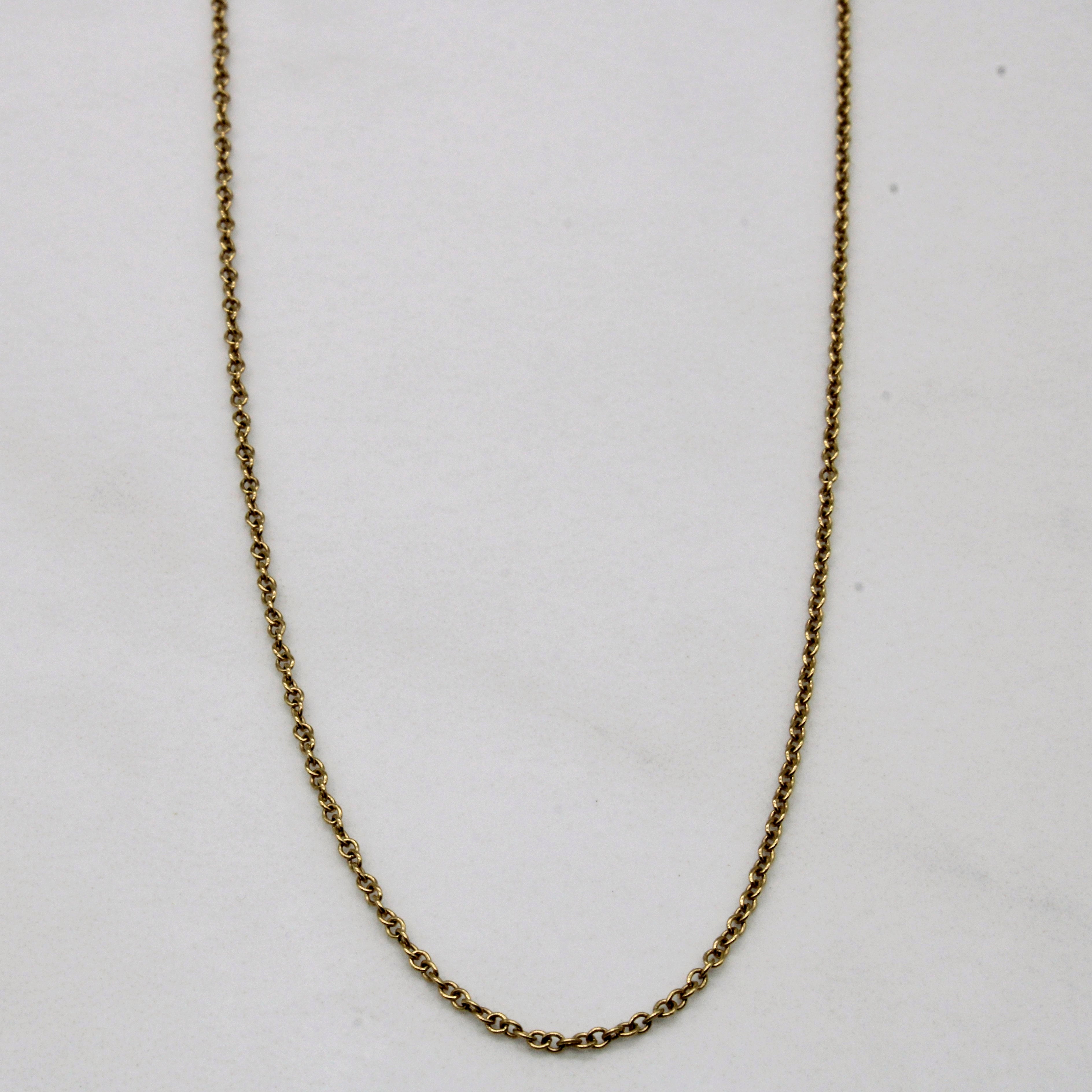 Tiffany & Co' 18k Yellow Gold Cable Chain | 18" |