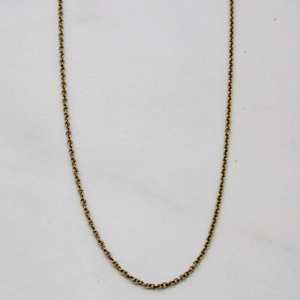 'Tiffany & Co' 18k Yellow Gold Cable Chain | 18