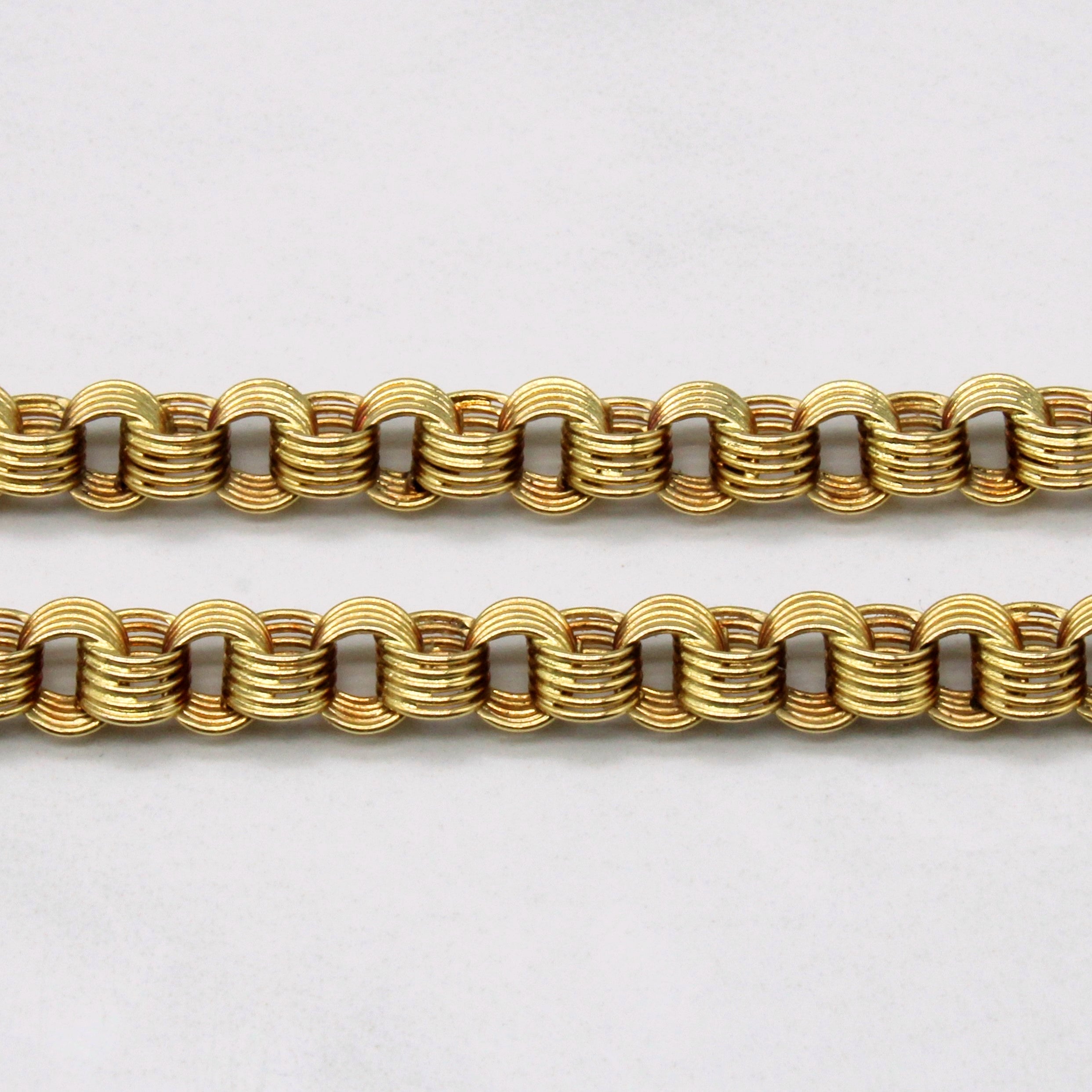 Chaîne à maillons fantaisie en or jaune 18 carats | 22 pouces | 