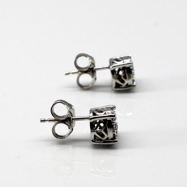 Cluster Diamond Stud Earrings | 0.56ctw |