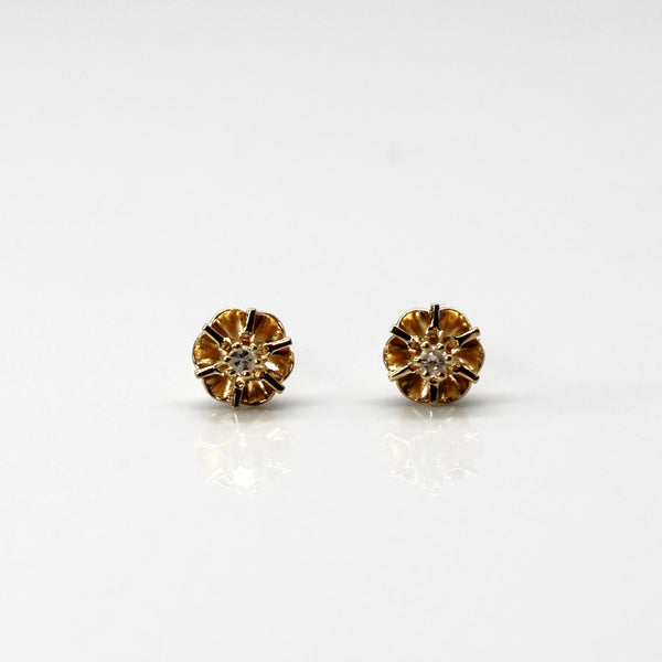 Claw Set Diamond Stud Earrings | 0.04ctw |