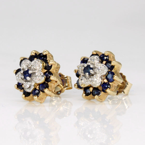 Sapphire & Diamond Earrings | 0.65ctw, 0.03ctw |