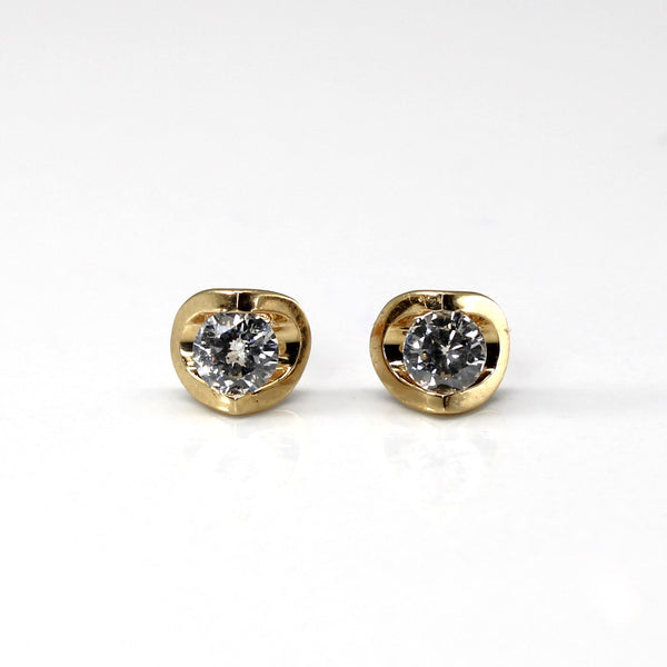 Tension Set Diamond Stud Earrings | 0.30ctw |