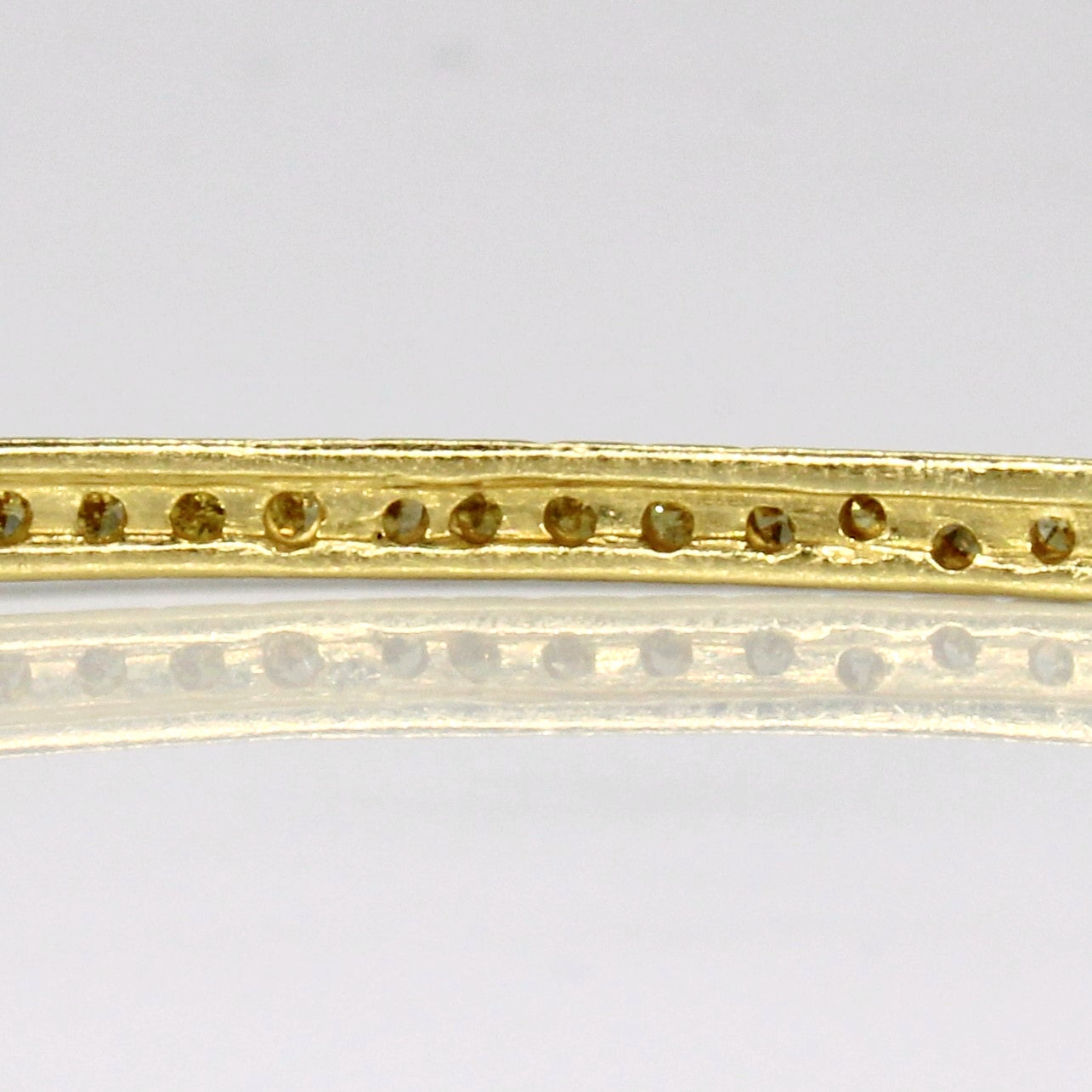 Bracelet jonc en diamant jaune fantaisie | 2,36 ct | 9" | 