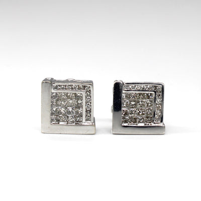 Cluster Diamond Stud Earrings | 1.82ctw |