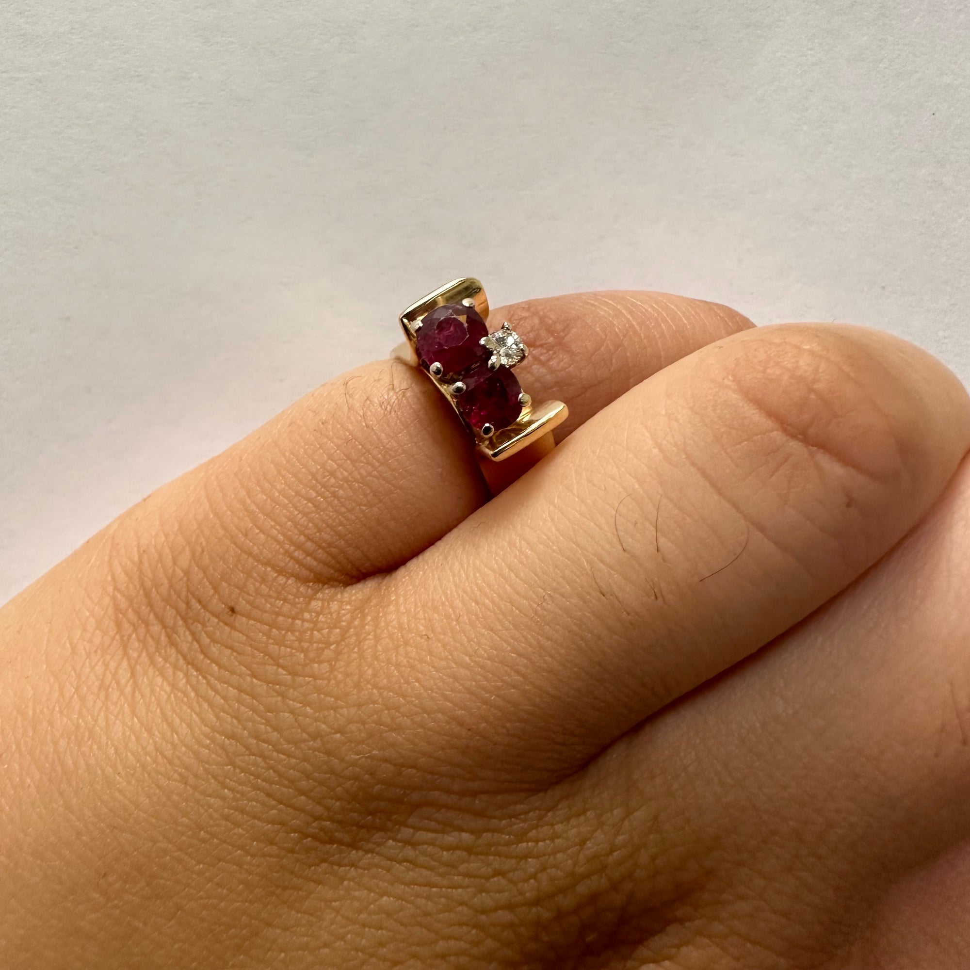Ruby & Diamond Ring | 1.50ctw, 0.06ct | SZ 5 |