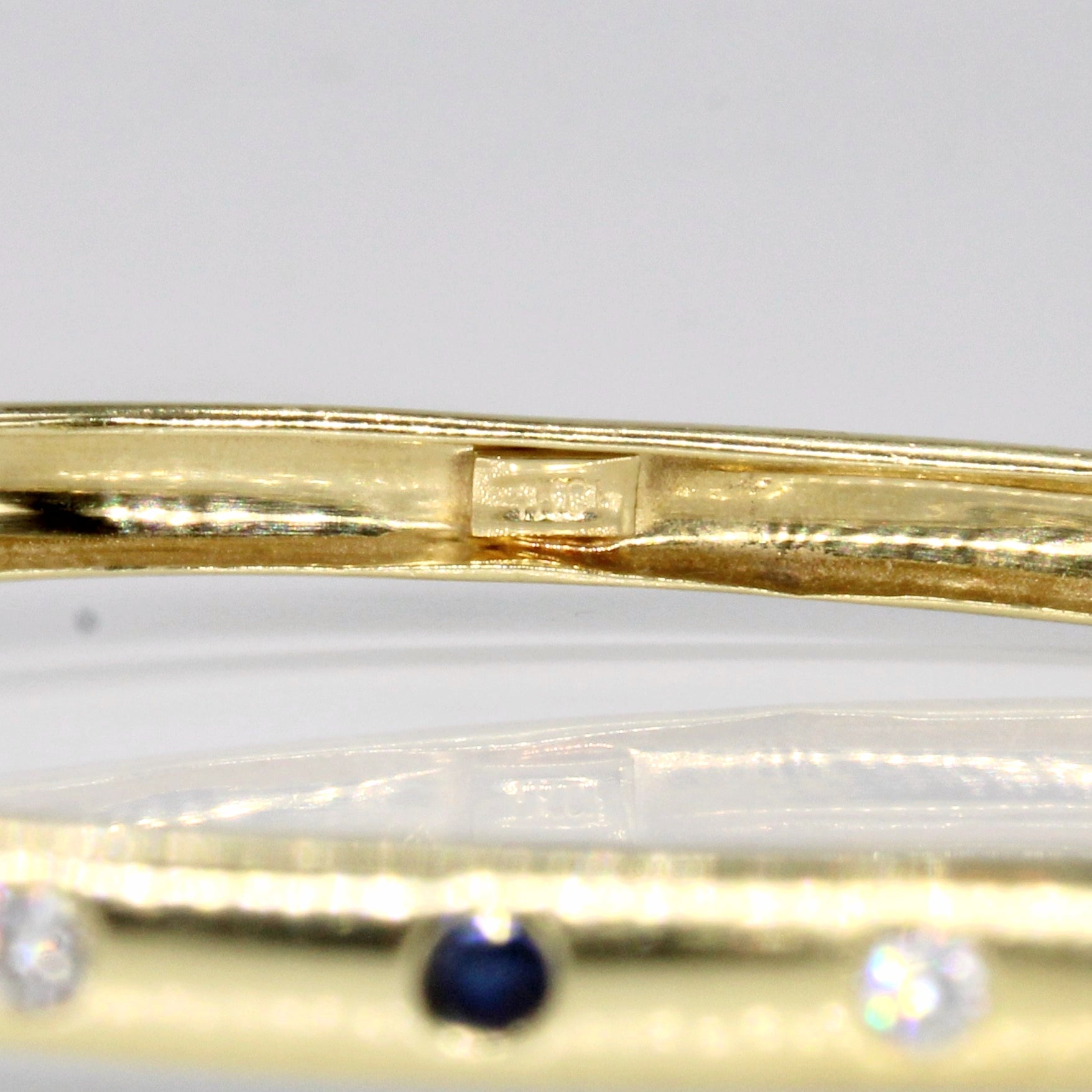 Sapphire & Diamond Flush Set Bracelet | 0.32ctw, 0.25ctw | 7" |
