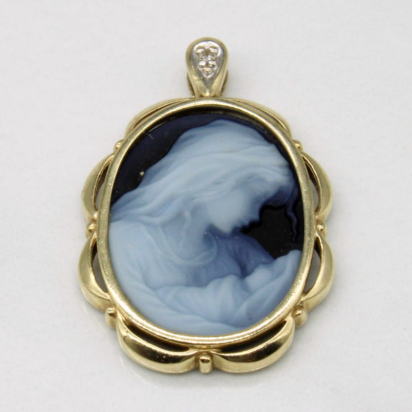 Mother & Child Carved Onyx Cameo Pendant | 6.00ct |
