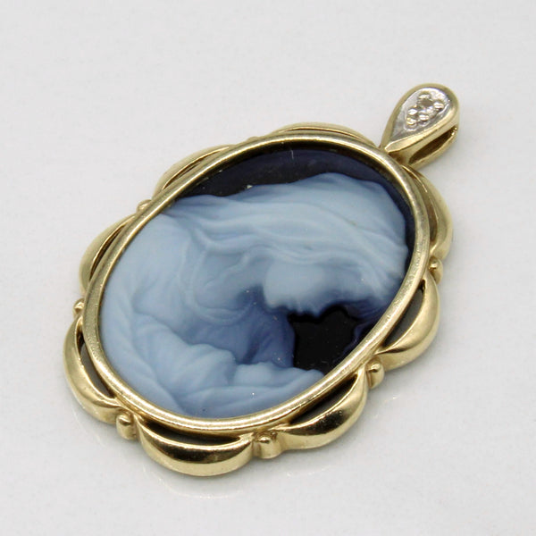 Mother & Child Carved Onyx Cameo Pendant | 6.00ct |