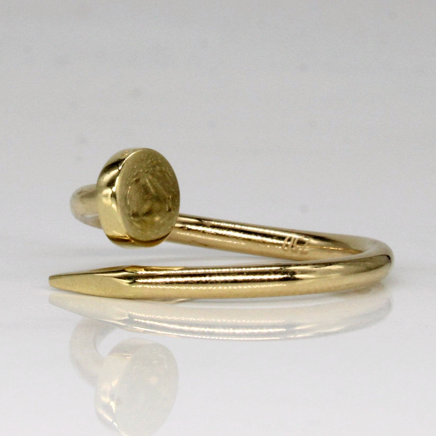 18k Yellow Gold Nail Ring | SZ 7.75 |