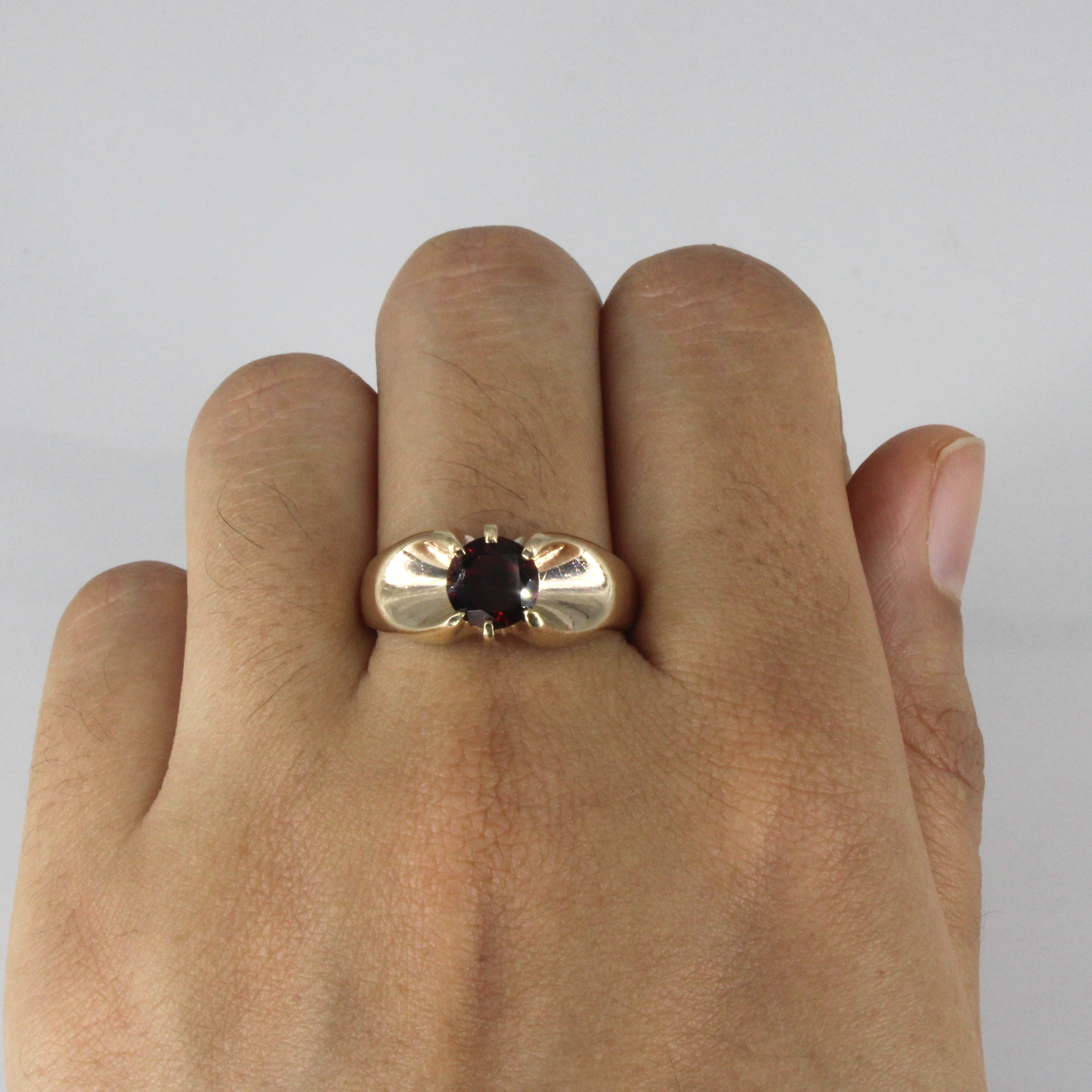 Solitaire Garnet Ring | 1.60ct | SZ 11.5 |