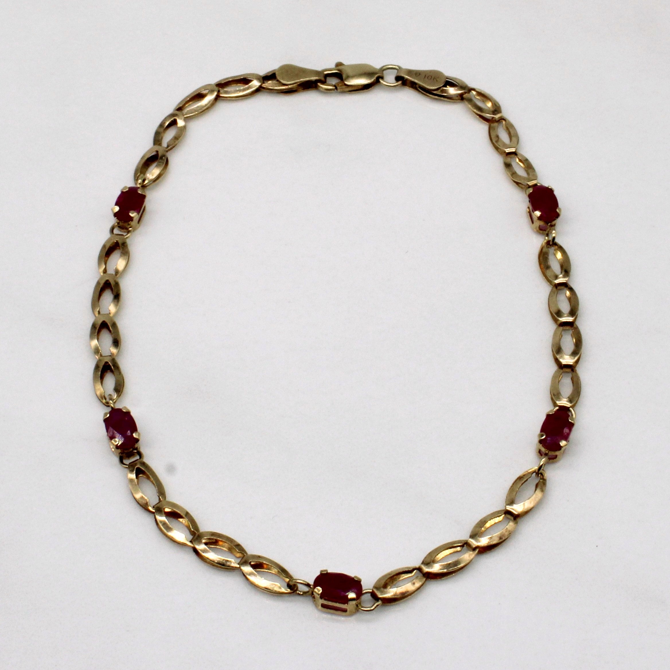 Bracelet en rubis | 1,25 ct | 20 cm |