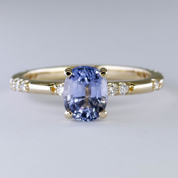 '100 Ways' Accented Oval Ceylon Sapphire Ring | 1.56ct | SZ 7 |