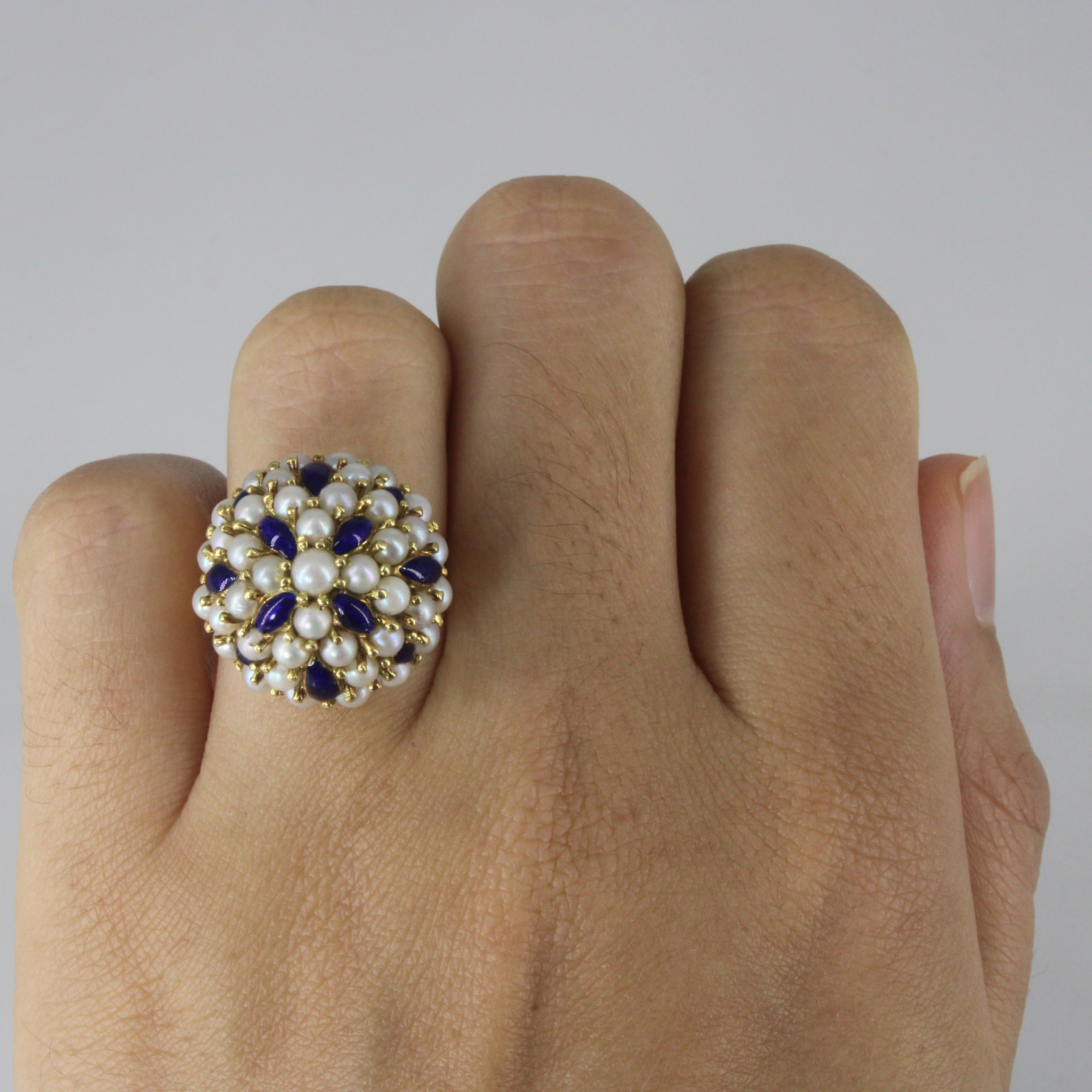 Cluster Pearls Dome Ring | SZ 4.25 |