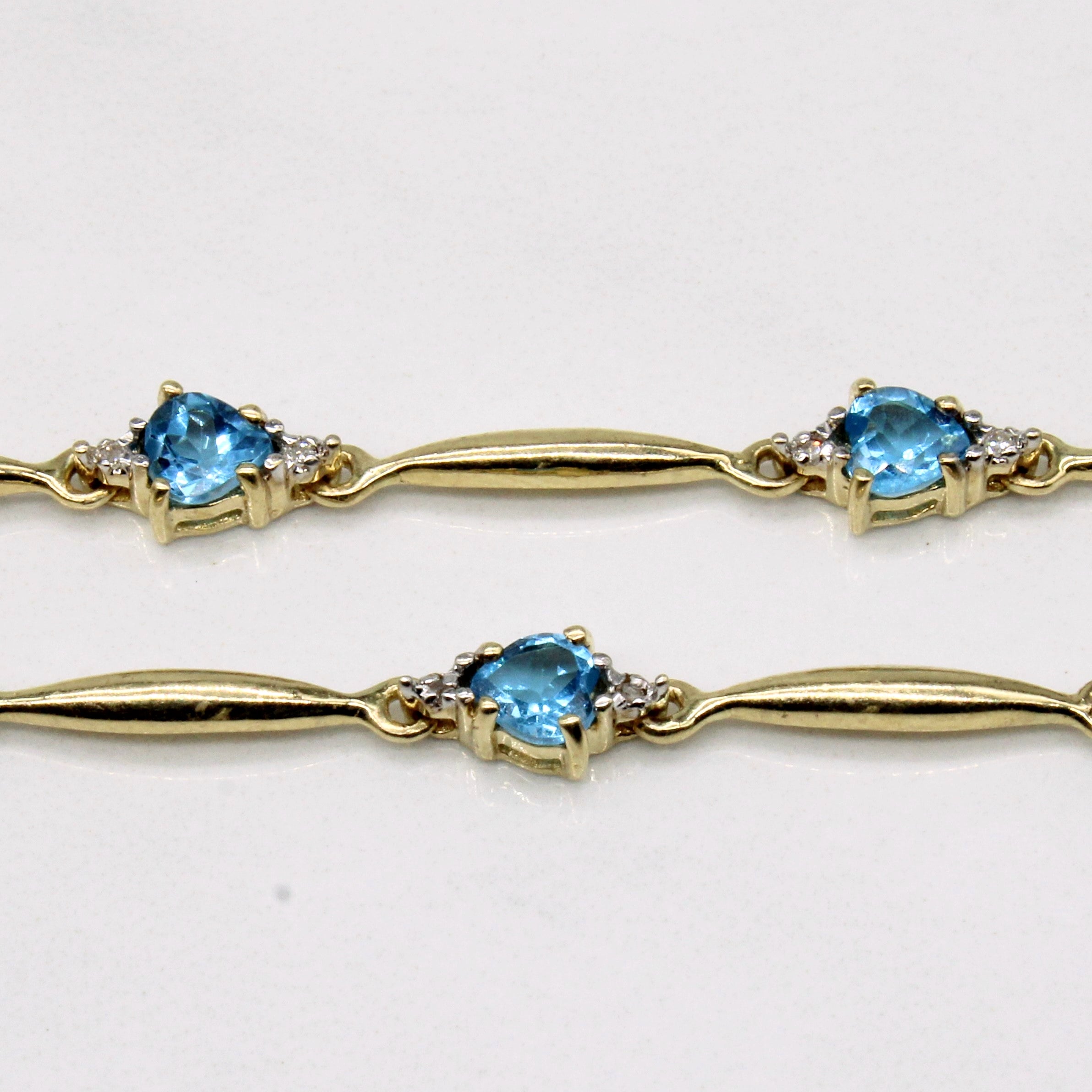 Topaz & Diamond Bracelet | 2.00ctw, 0.05ctw | 7.5" |