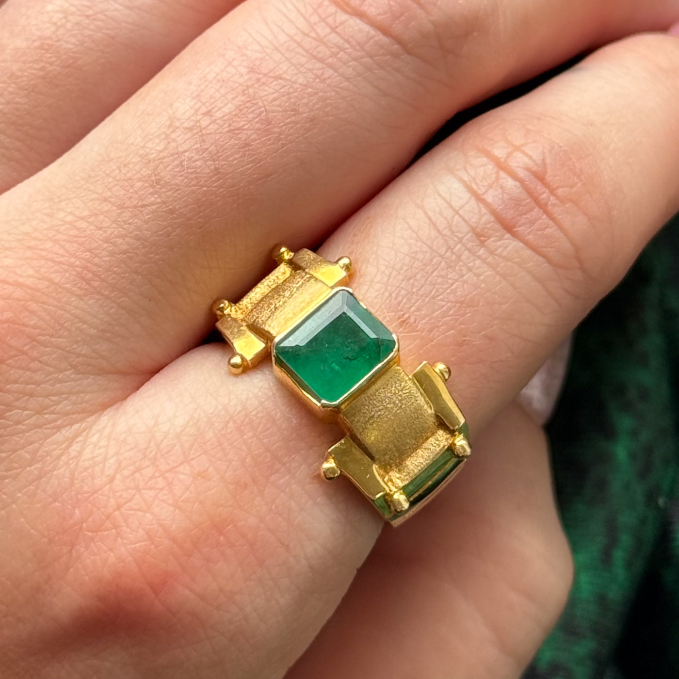 Emerald Cocktail Ring | 1.40ct | SZ 8.25 |