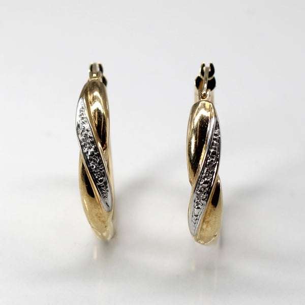 Diamond Hoop Earrings | 0.02ctw |