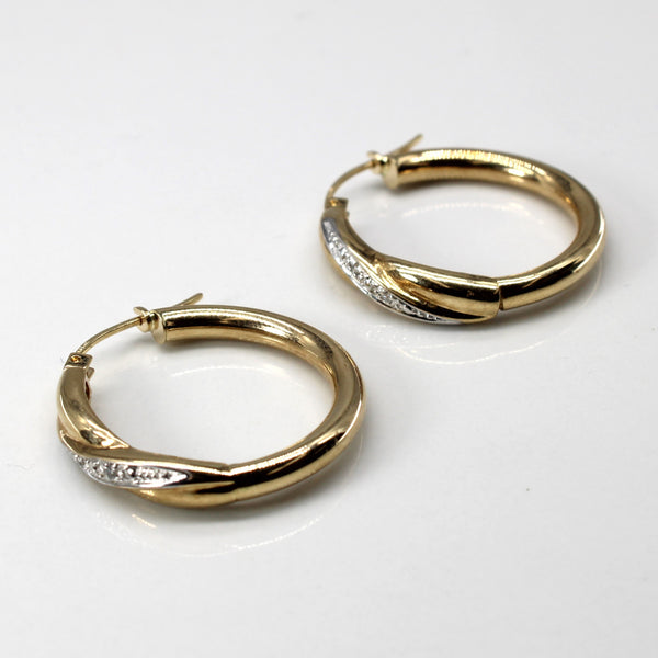 Diamond Hoop Earrings | 0.02ctw |