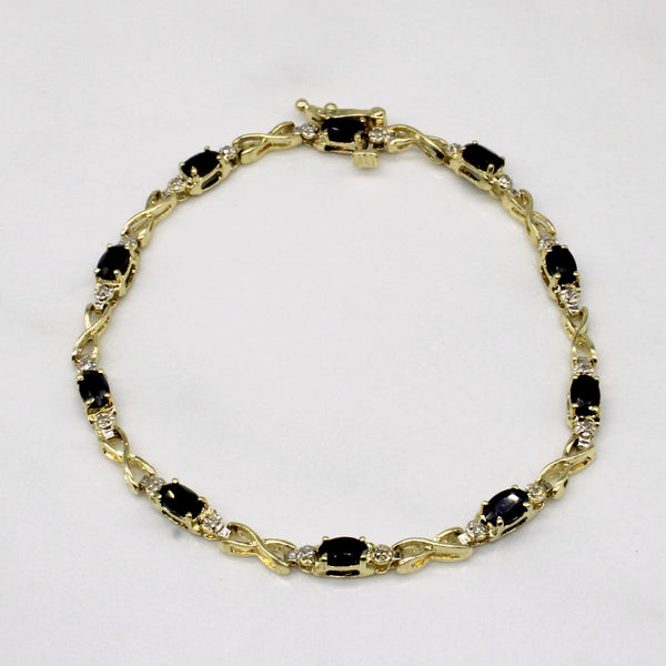 Sapphire & Diamond Bracelet | 2.70ctw, 0.06ctw | 7