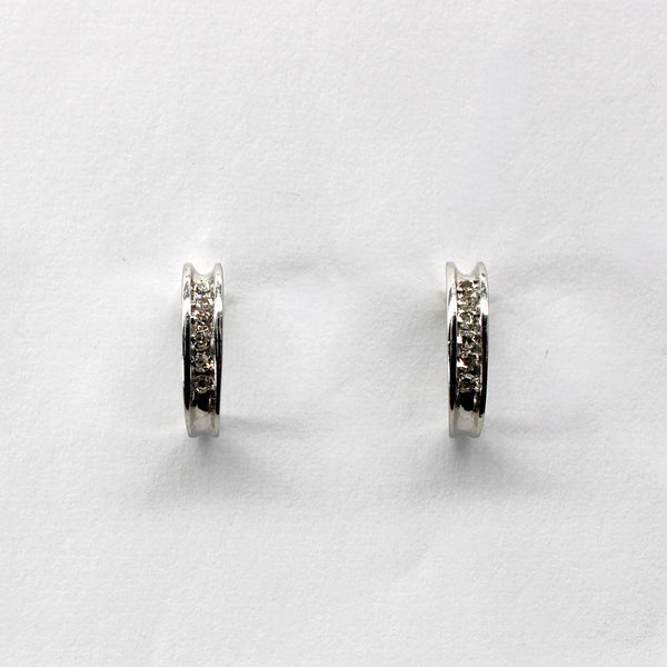 Channel Set Diamond Earrings | 0.07ctw |