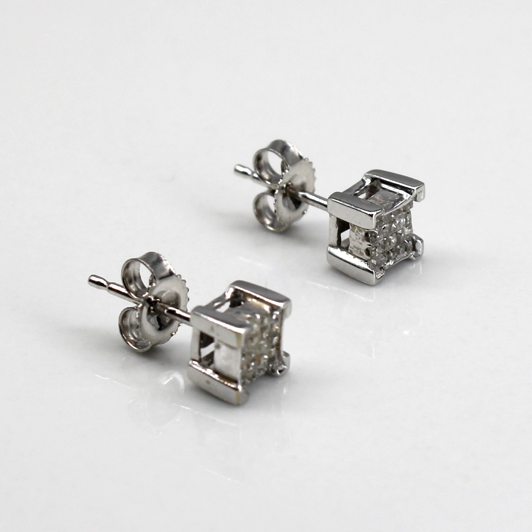 Cluster Diamond Stud Earrings | 0.10ctw |