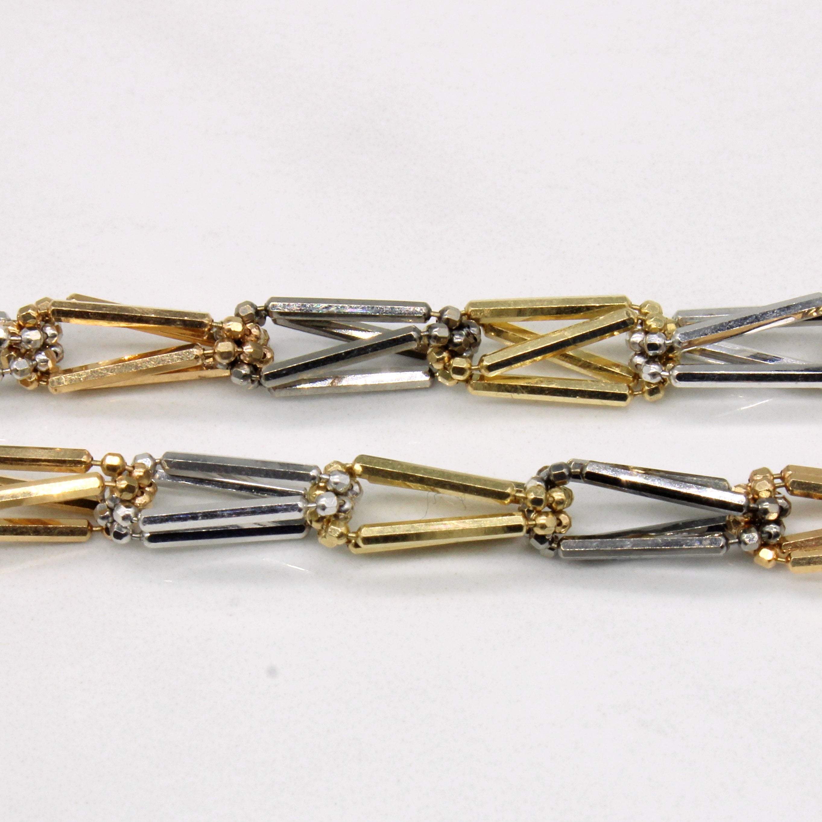 18k Four Tone Gold Bracelet | 7.75" |