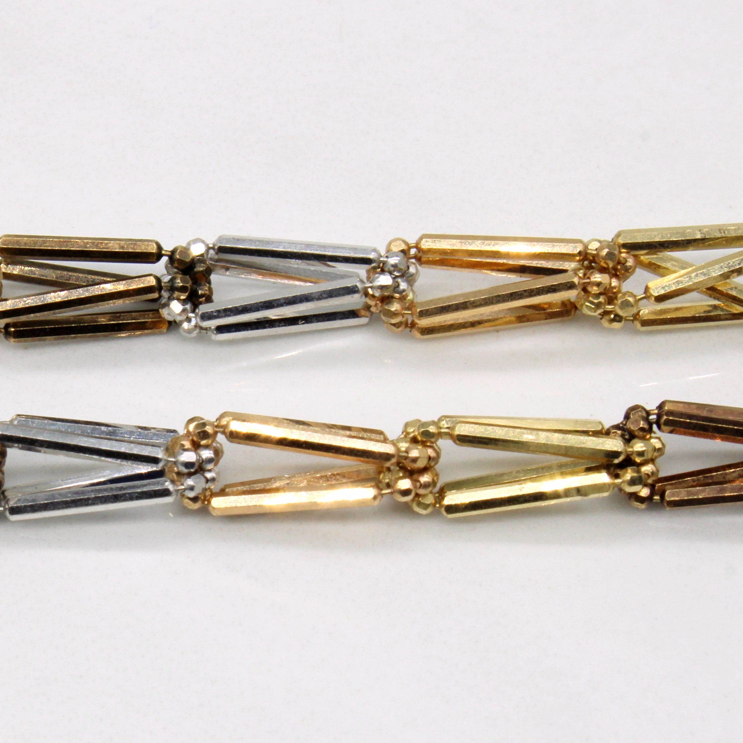 18k Four Tone Gold Necklace | 17" |