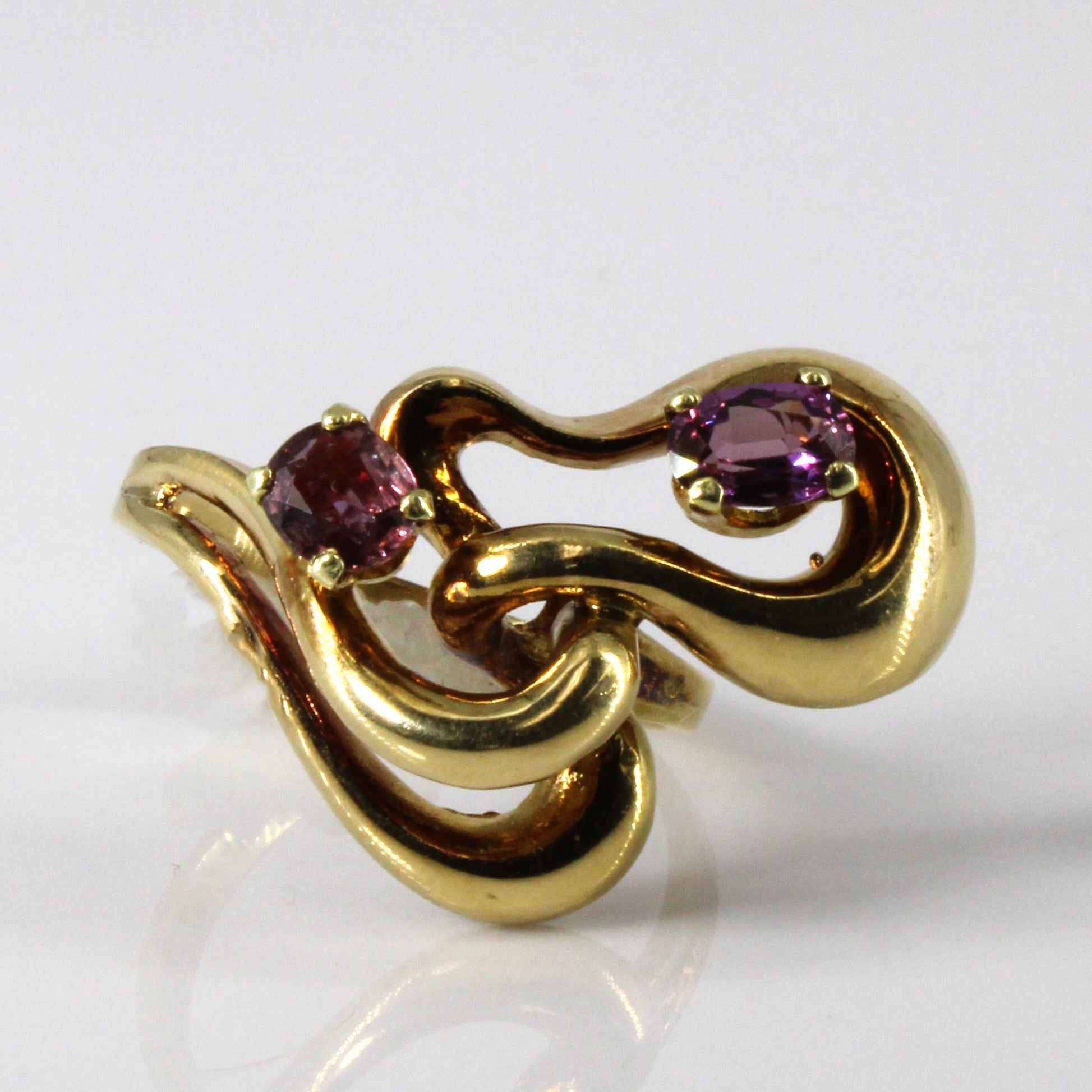 Prong Set Ruby Interlocking Ring | 0.70ctw | SZ 6.25 |