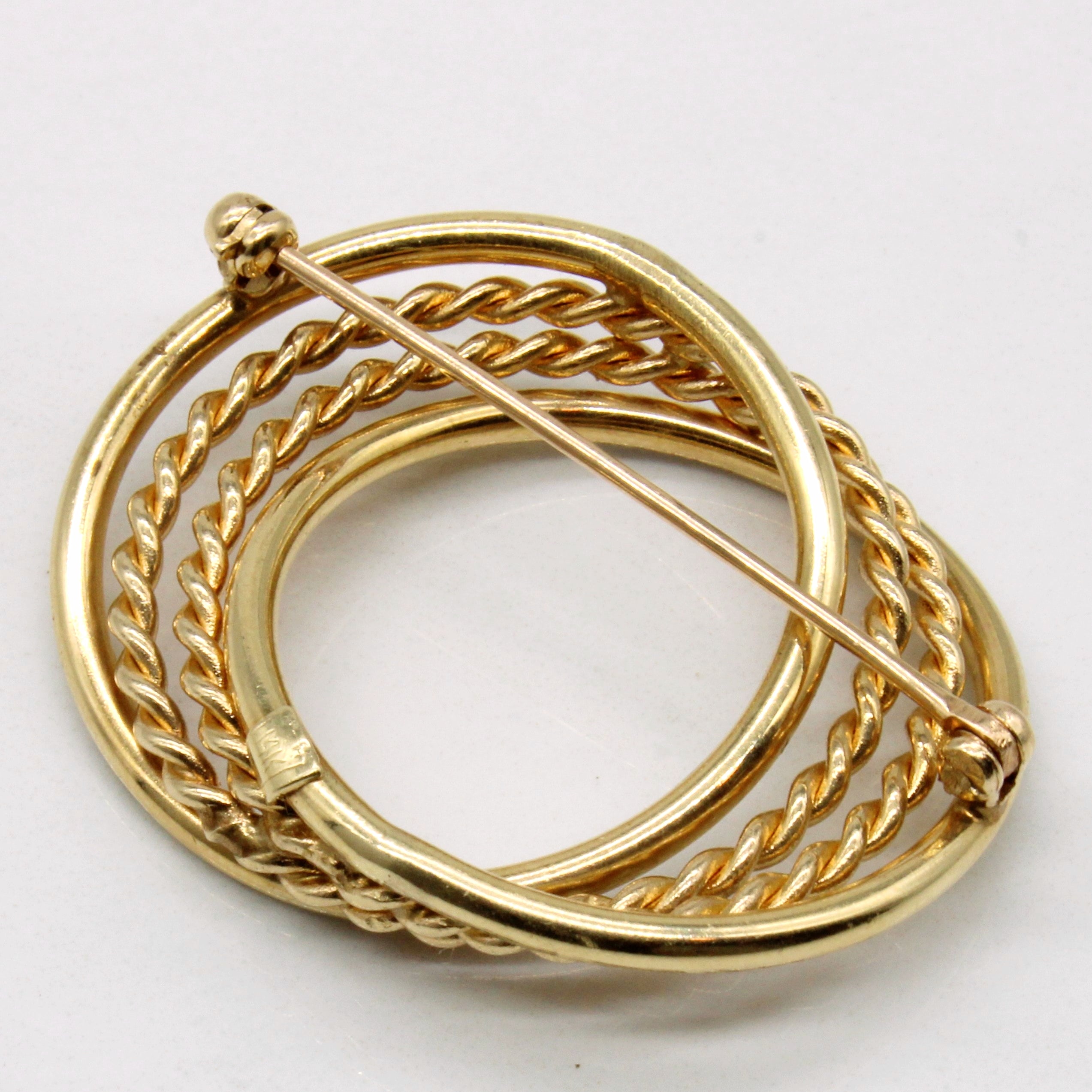 14k Yellow Gold Brooch