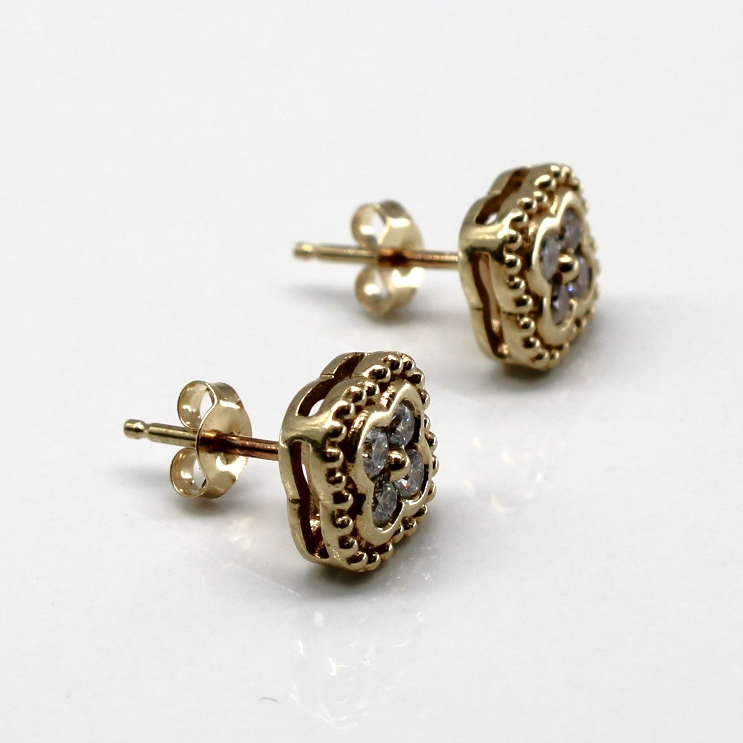 Cluster Diamond Stud Earrings | 0.20ctw |