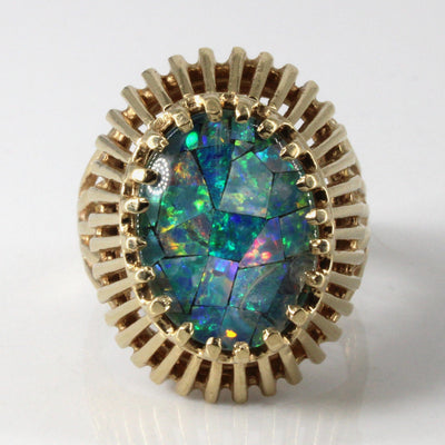 Opal Triplet Dome Ring | 5.00ct | SZ 9 |