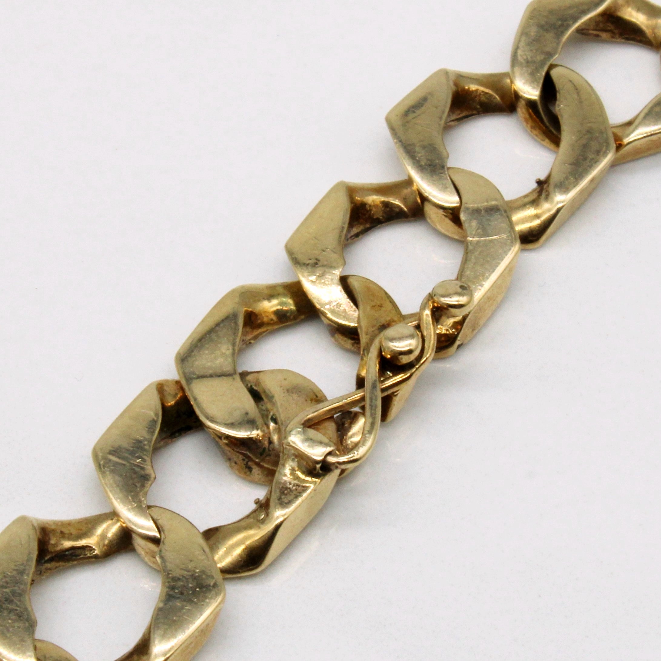 10k Yellow Gold Curb Link Bracelet | 8" |