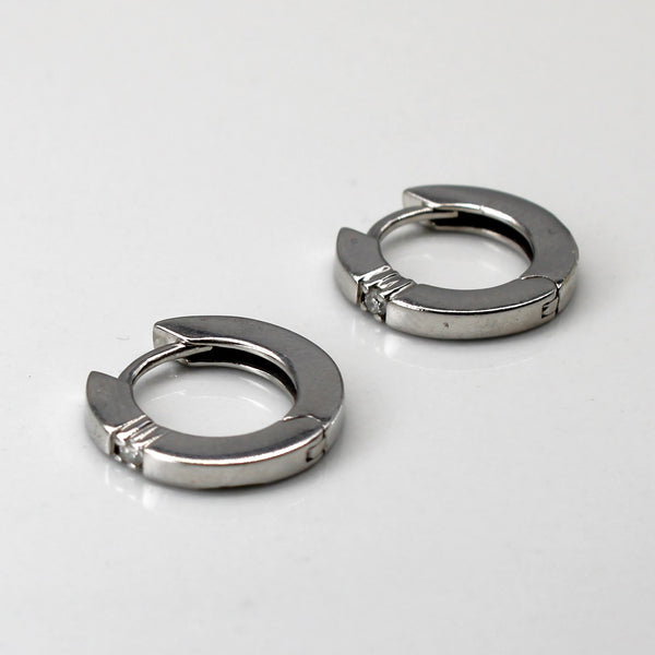 Diamond Hoop Earrings | 0.03ctw |