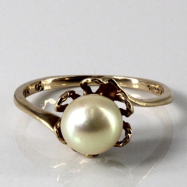 Bypass Solitaire Pearl Ring | SZ 6 |