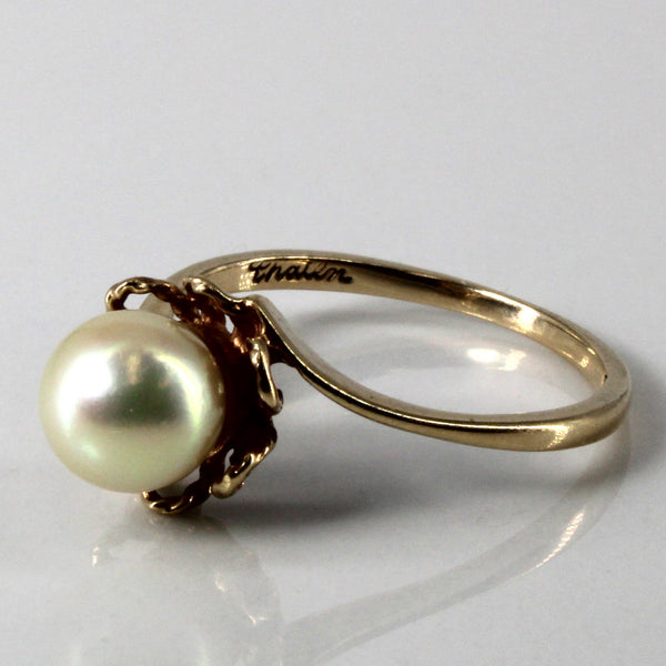 Bypass Solitaire Pearl Ring | SZ 6 |
