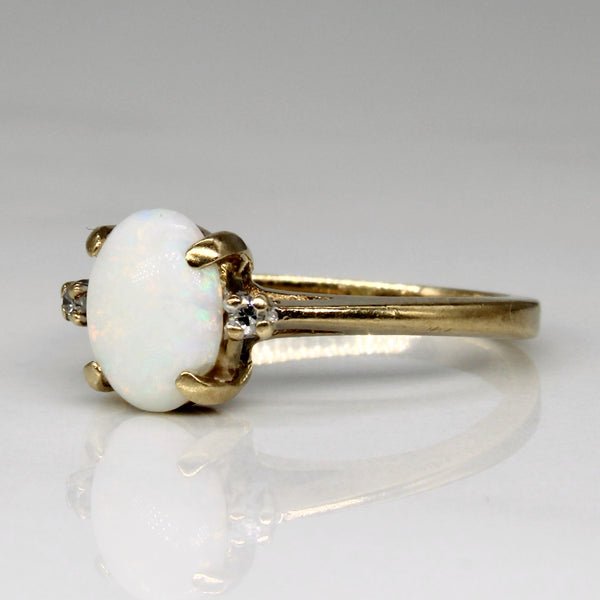 Opal & Diamond Cocktail Ring | 0.75ct, 0.02ctw | SZ 4.75 |