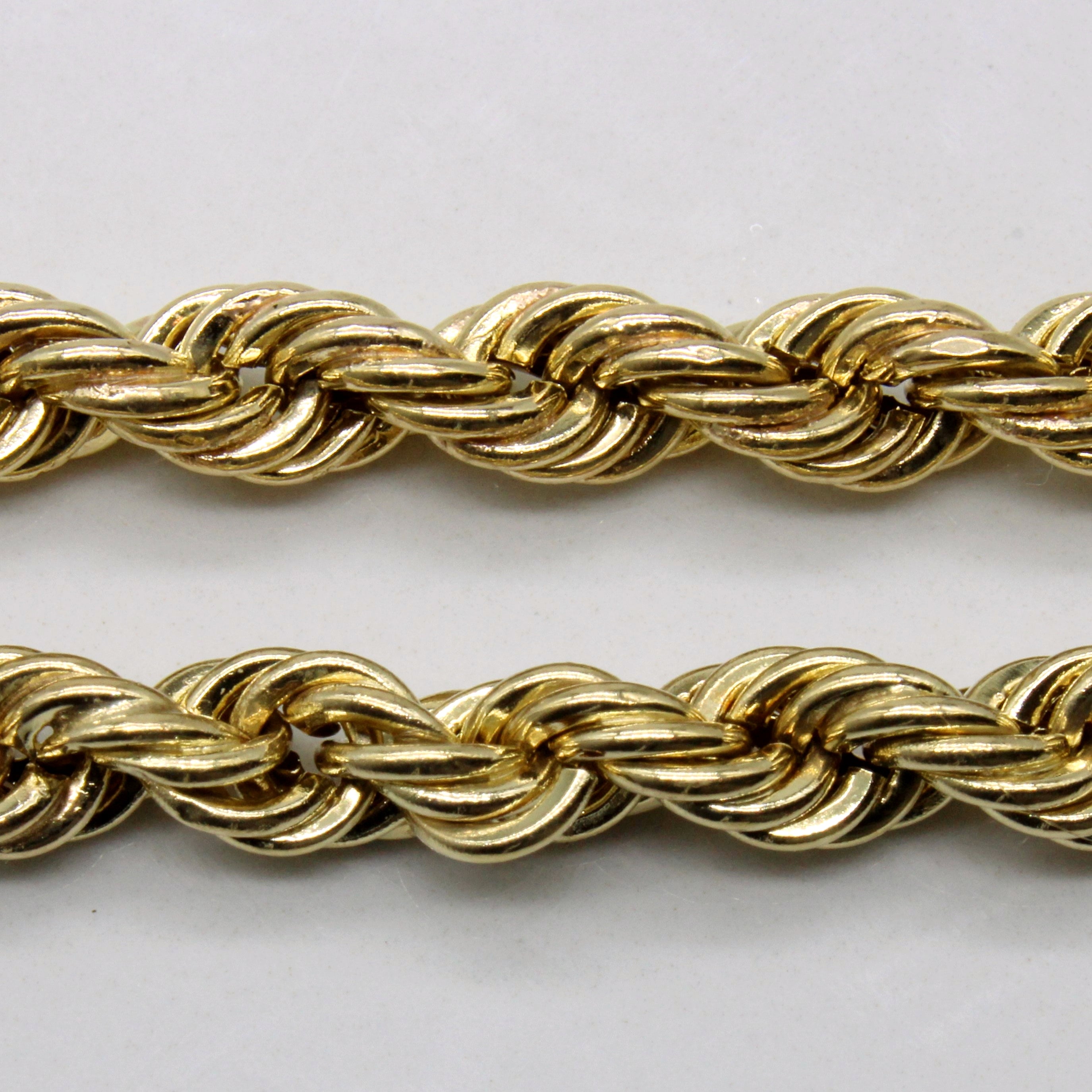 10k Yellow Gold Rope Chain | 22" |