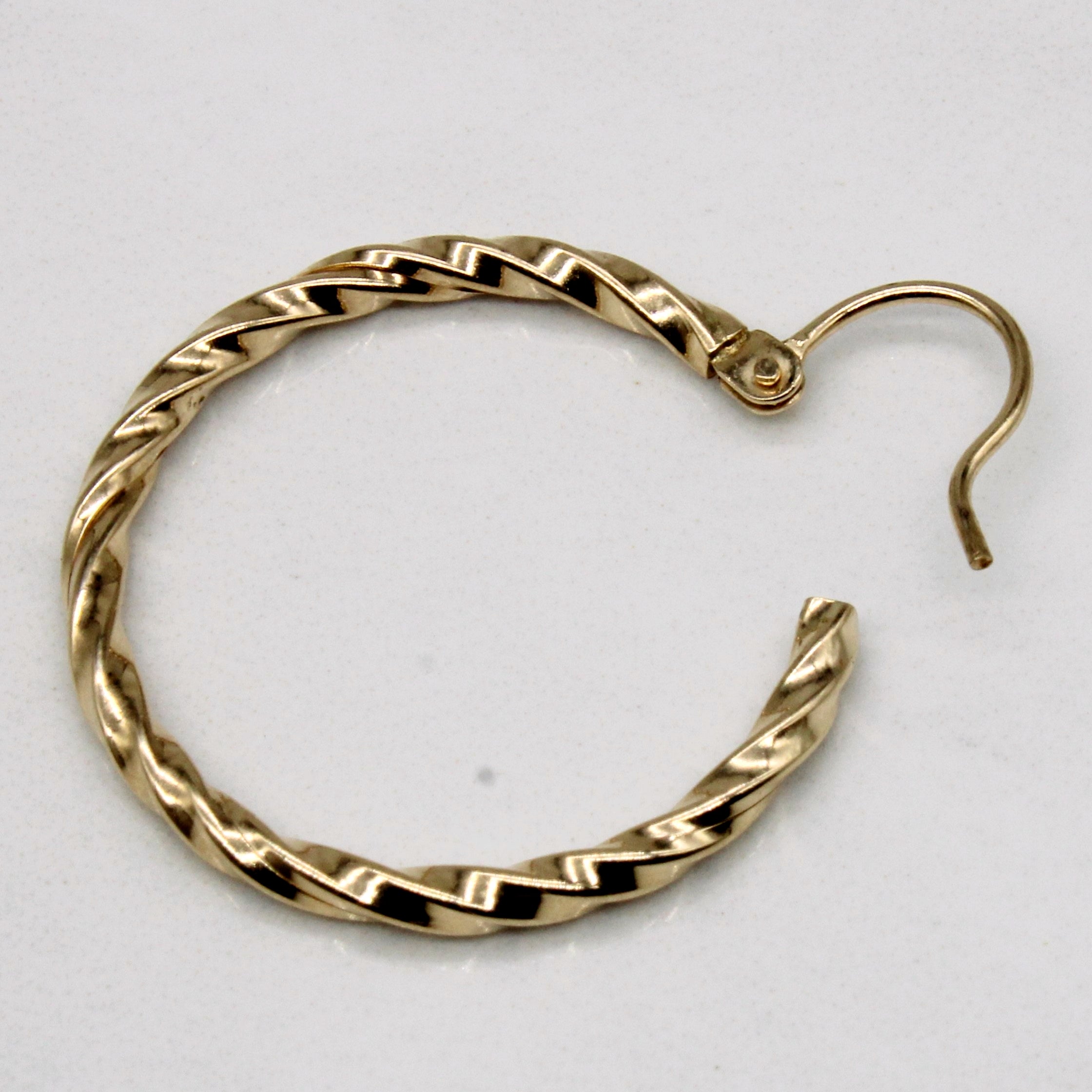 10k Yellow Gold Hoop Earrings
